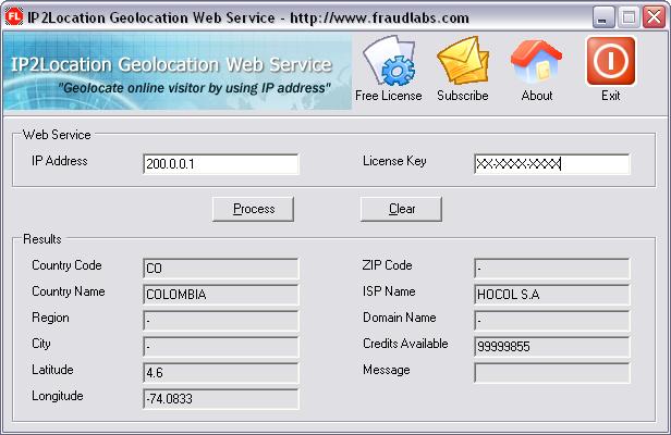 IP2Location Geolocation Application software